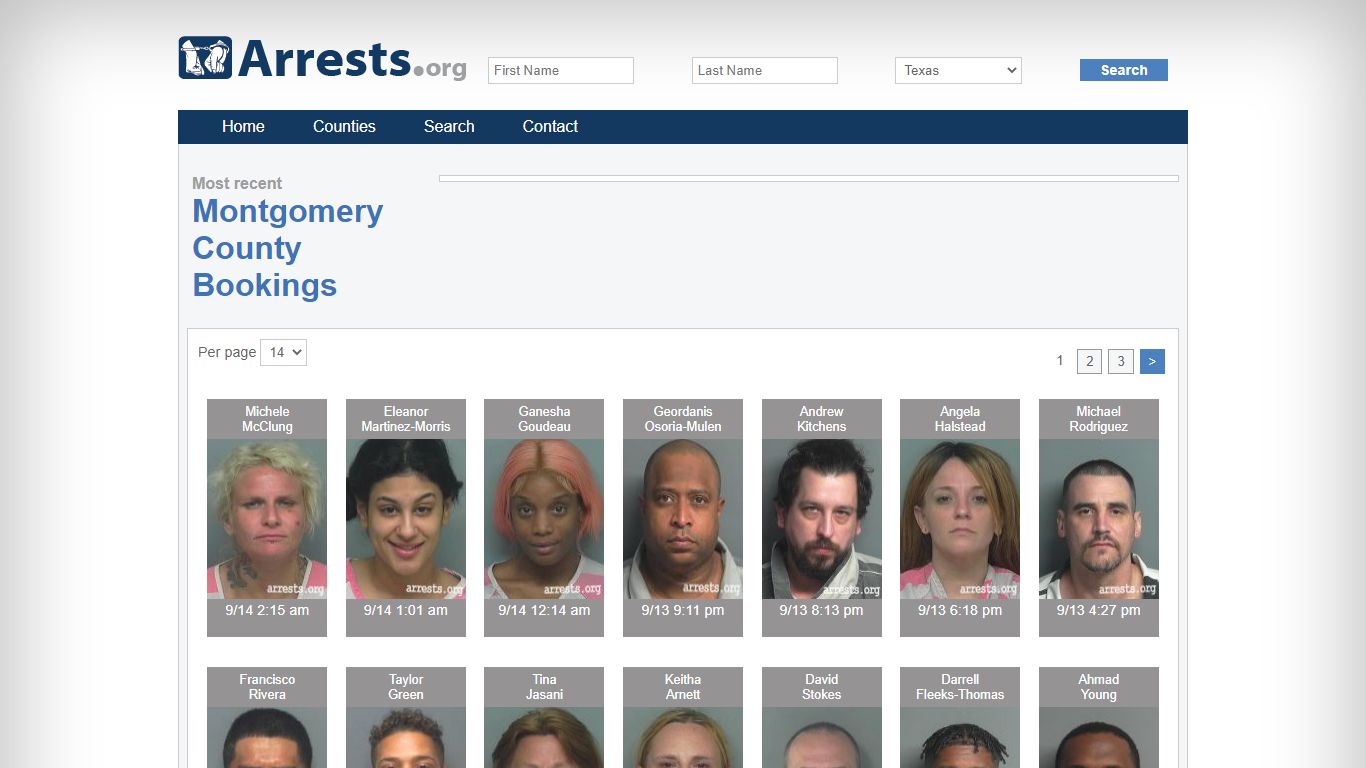 Montgomery County Arrests and Inmate Search